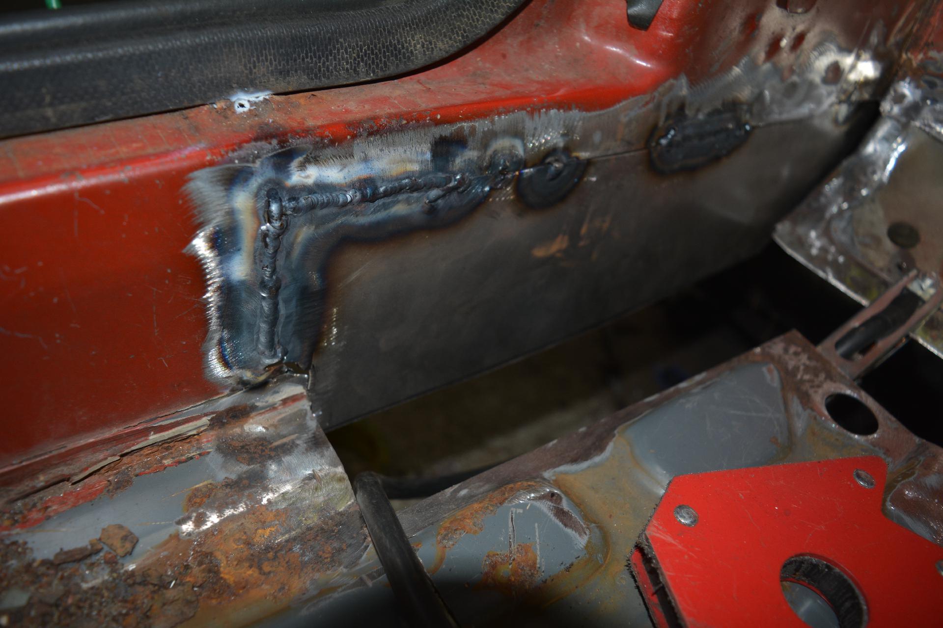 first welds are in