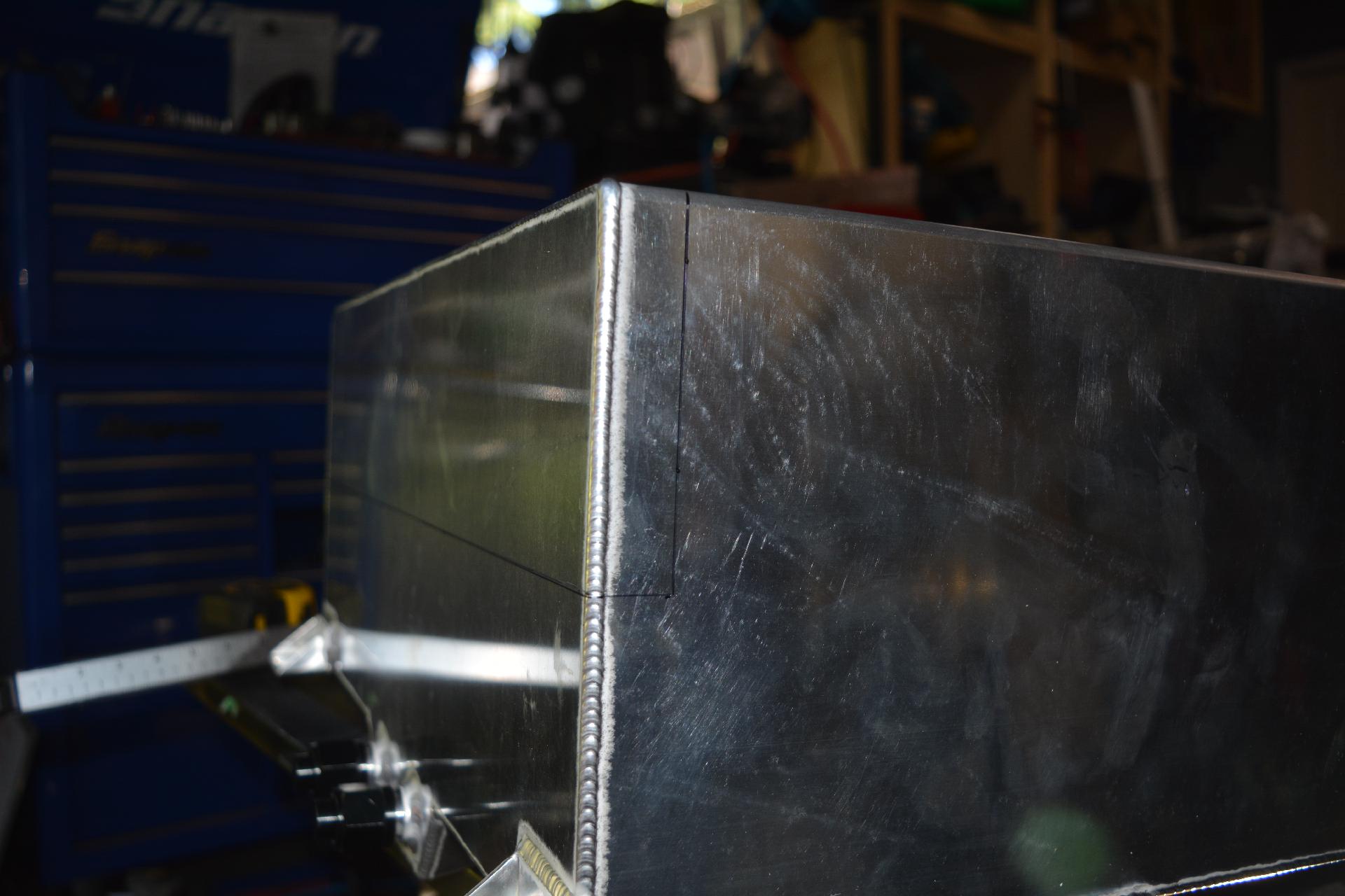 Cut lines, 1" deep, 4.5" high
