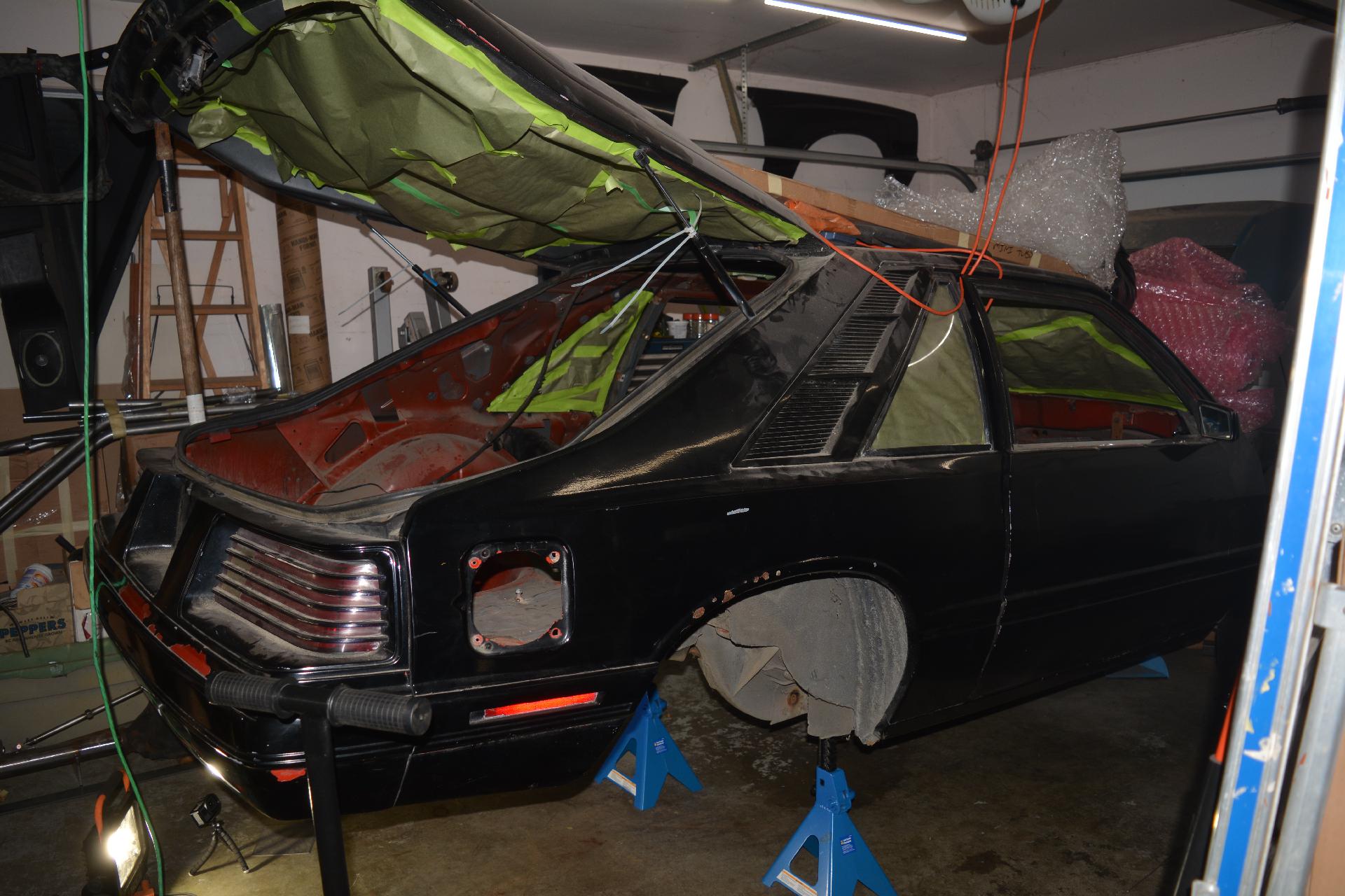 Car on jackstands