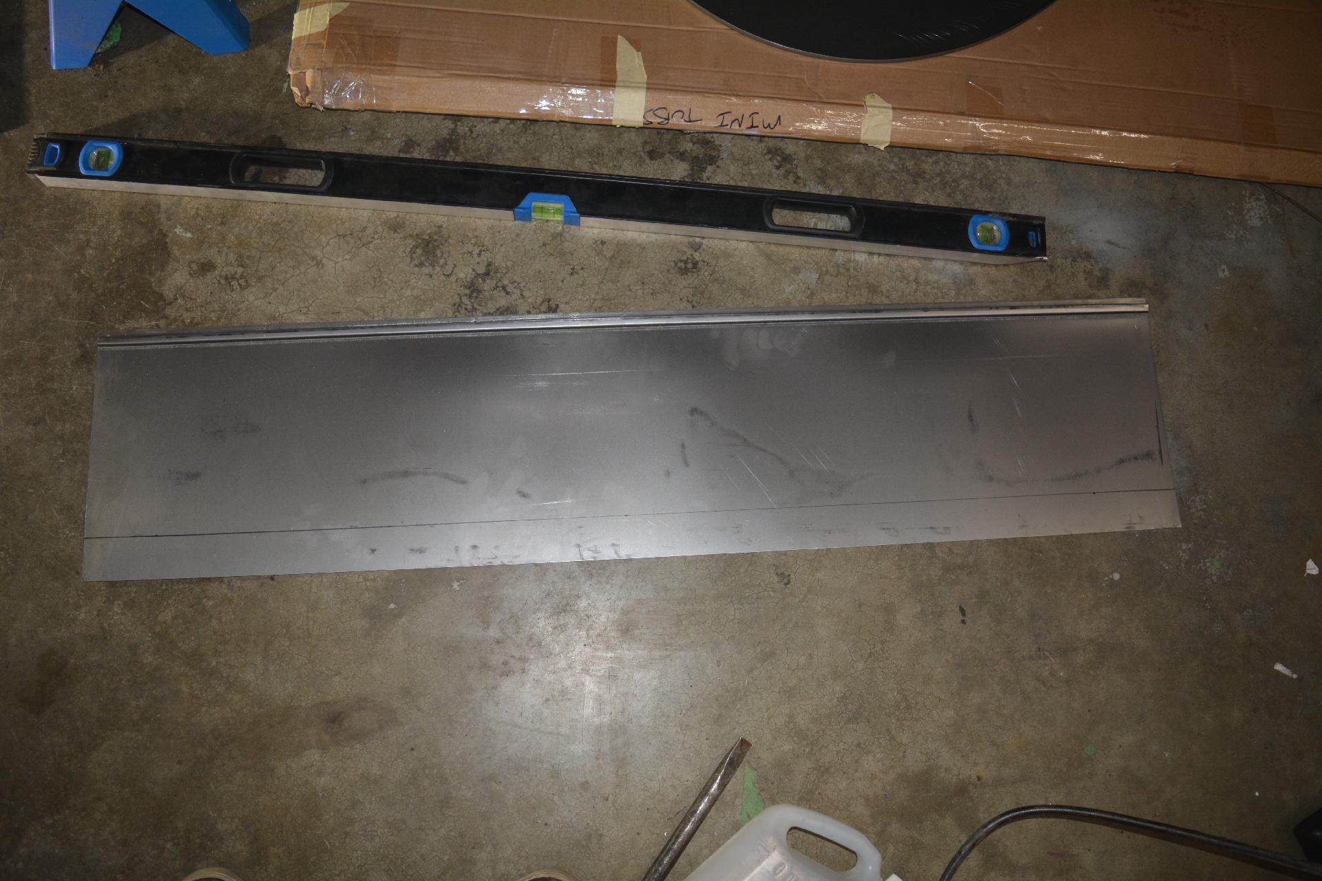 Cutting off the excess tub material