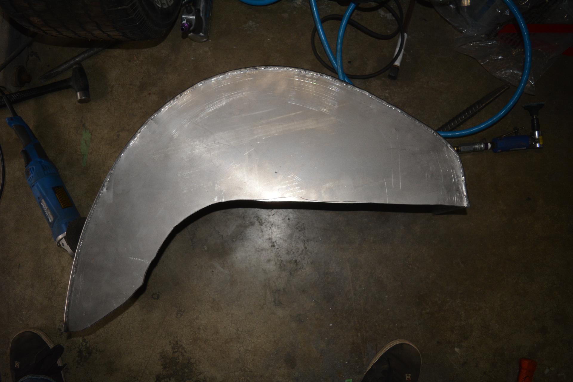 Rough cut using the 5 inch cut off disk