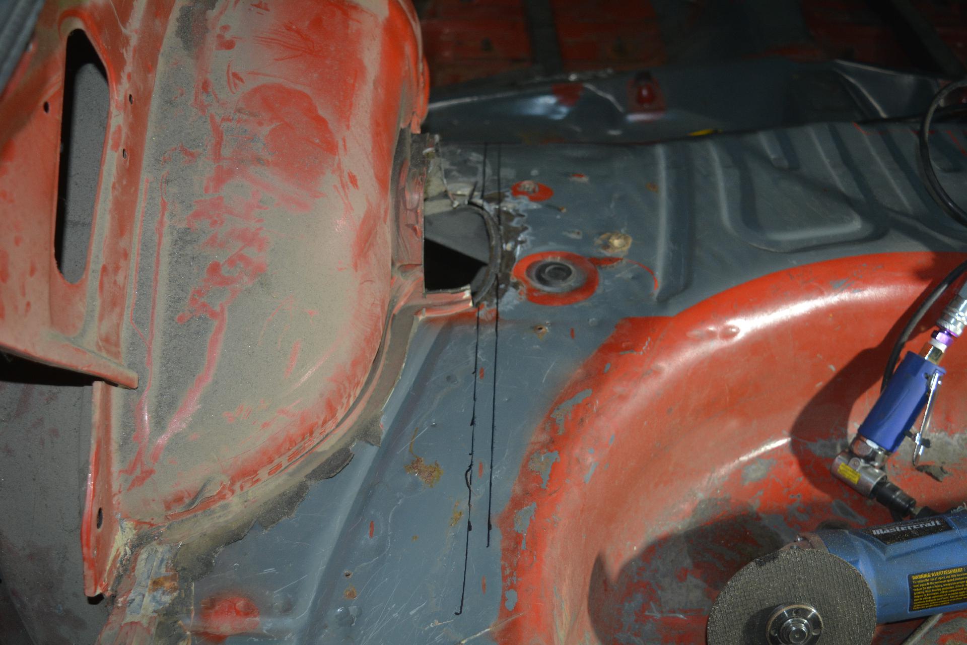 Cut Lines on the drivers side