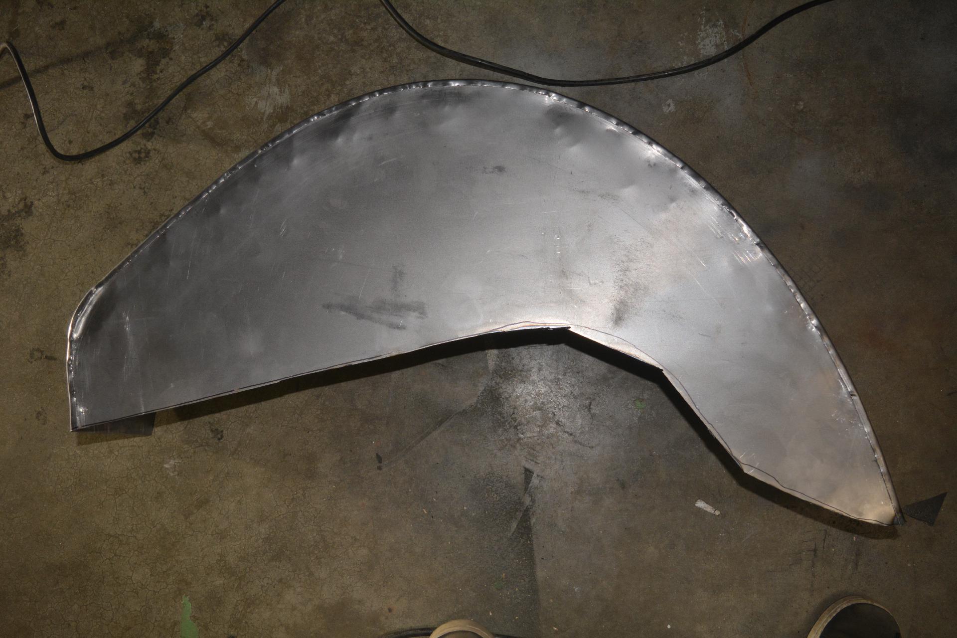 Rough cut with the 5 inch angle grinder