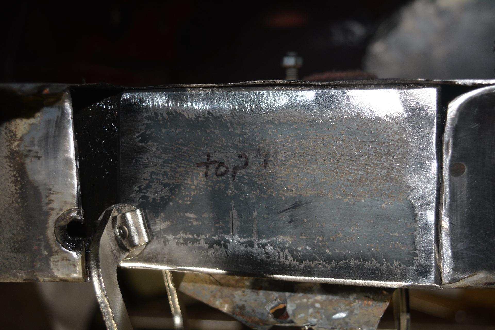 Plate trimmed and ready for tack welds