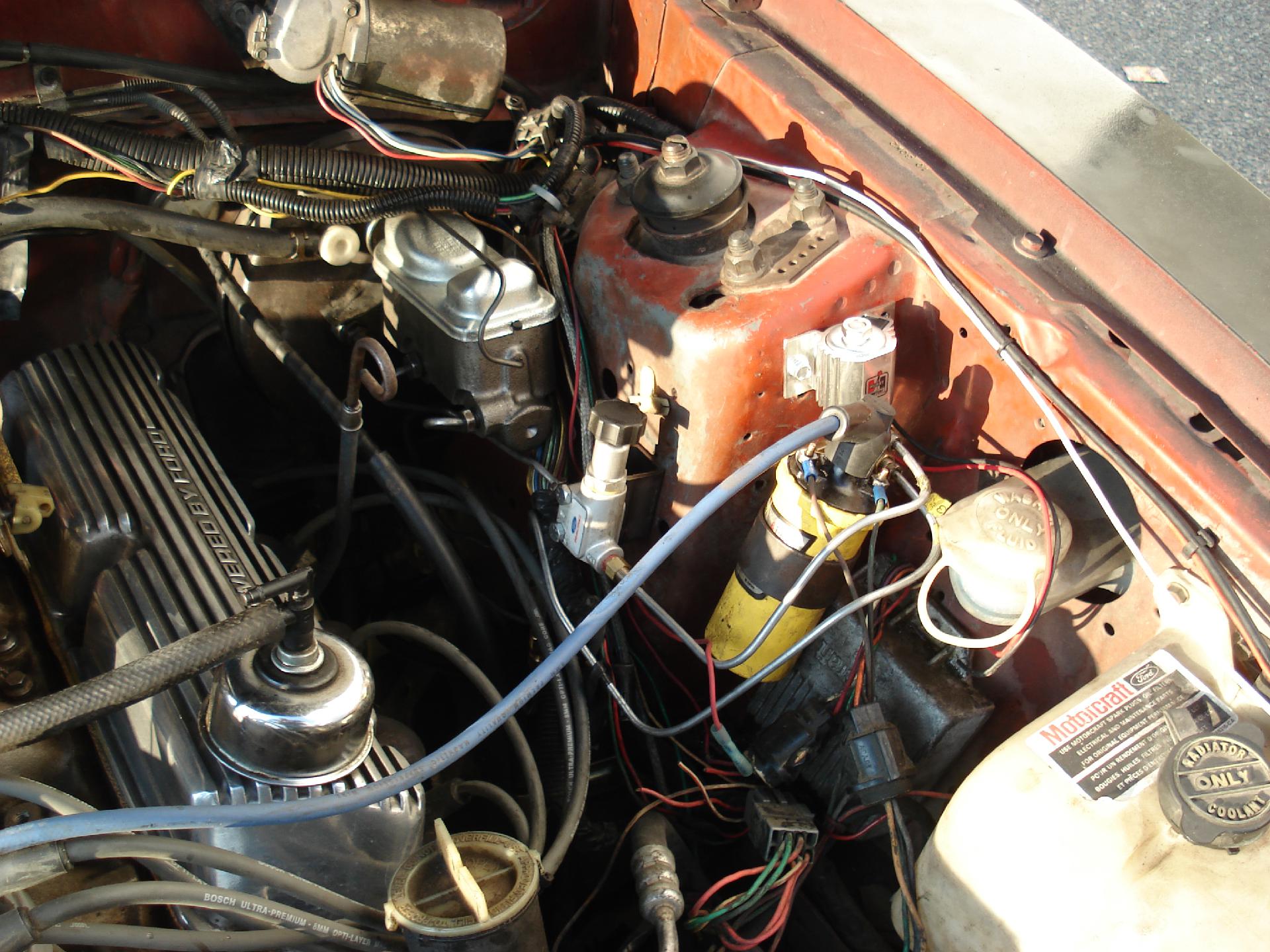 Line lock and prop valve installed