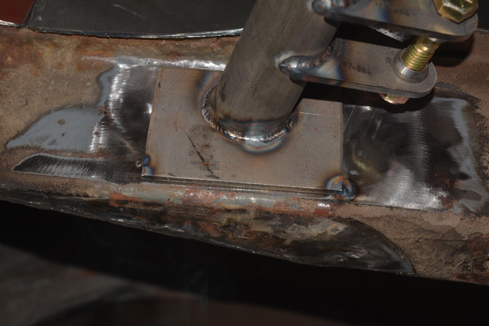 Bar tacked in