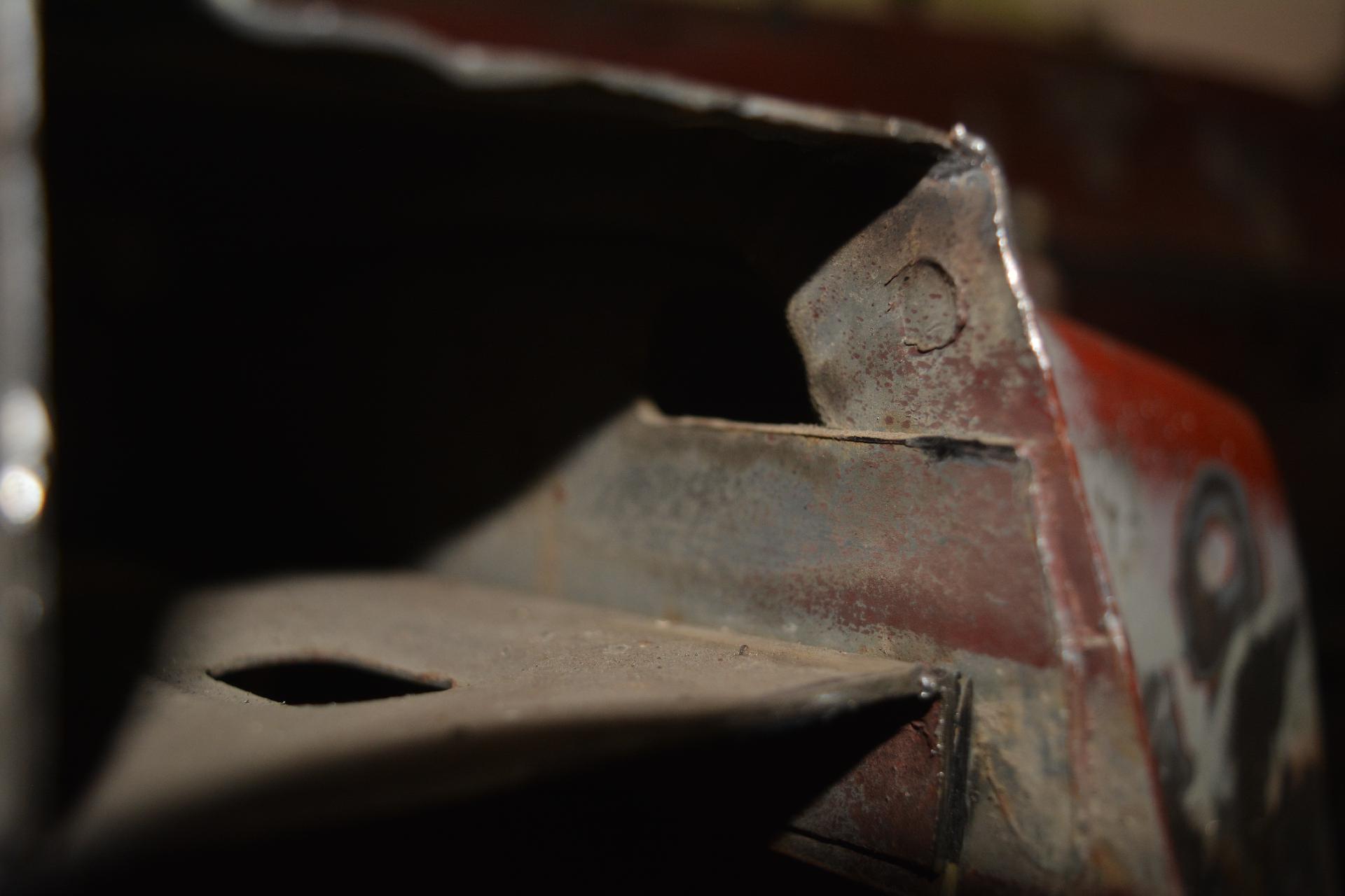 That extra piece of metal I'm going to remove