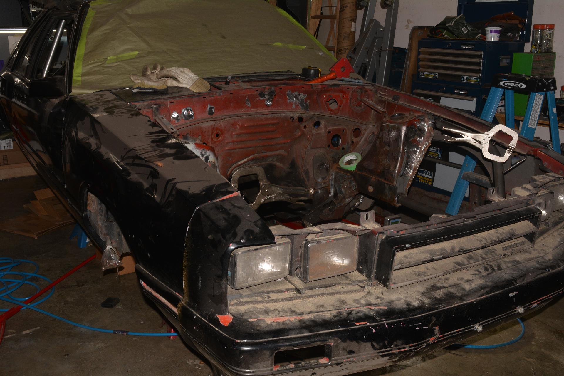 Got the angles corrected and test fit the front end